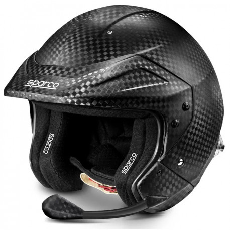 Caschi aperti Helmet Sparco RJ-I SUPERCARBON with FIA 8860-2018, HANS black | race-shop.it