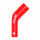 Gomiti riduttivi 45° Curva in silicone riduttiva RACES Silicone 45° - 45mm (1,77") a 57mm (2,25") | race-shop.it