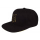 Cappellini Meguiars "M" Logo Snapback - cappellino snapback nero con logo "M" 3D ricamato in oro e nero | race-shop.it