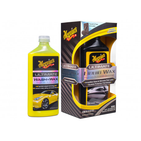 Autodetailing sets Meguiars Ultimate Wash & Wax Kit - základní sada autokosmetiky pro mytí a ochranu laku | race-shop.it