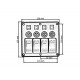Pannelli di comando Pannello di avviamento ON-OFFx4,BA 2x5A 1x10A 1x15A | race-shop.it