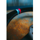 Volanti Volante sportivo a 3 razze RACES MOTORSPORT, 350mm, pelle scamosciata, calice 65mm, nero/blu | race-shop.it