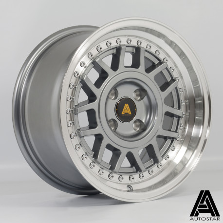 Cerchi in lega Autostar Cerchi Autostar Storm 15X8 4X100 67,1 ET25, Gunmetal | race-shop.it