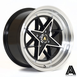 Cerchi Autostar STR 15X8 4X100 73,1 ET25, Black