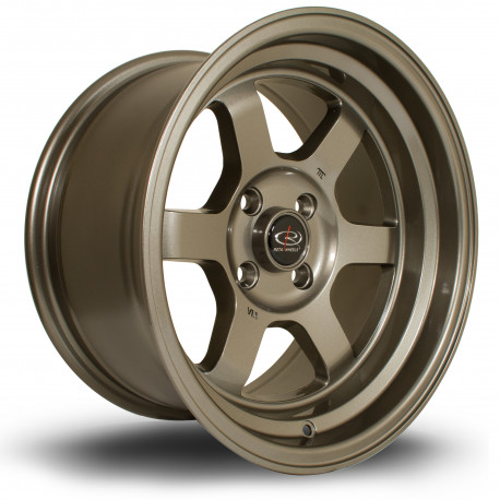 Cerchi in lega Rota Cerchi Rota Grid-V 15X8 4X108 73,0 ET0, Bronze | race-shop.it