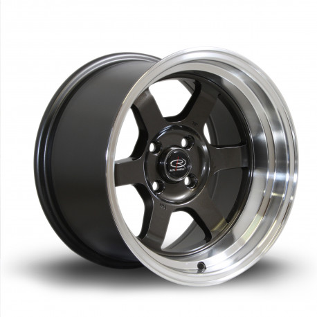 Cerchi in lega Rota Cerchi Rota Grid-V 15X9 4X100 67,1 ET0, Gunmetal | race-shop.it