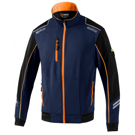 Felpe con cappuccio e giacche SPARCO TECH LIGHT-SHELL TW blu/arancione | race-shop.it