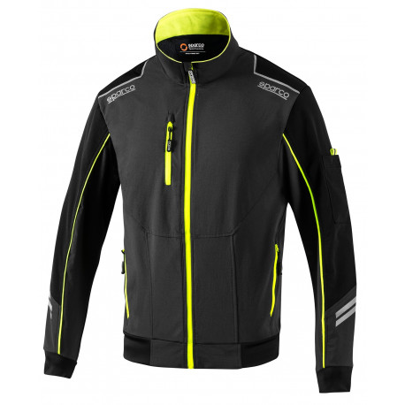 Felpe con cappuccio e giacche SPARCO TECH LIGHT-SHELL TW grigio/giallo | race-shop.it