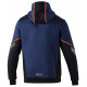 Felpe con cappuccio e giacche SPARCO TECH HOODED FULL ZIP TW - blue/orange | race-shop.it