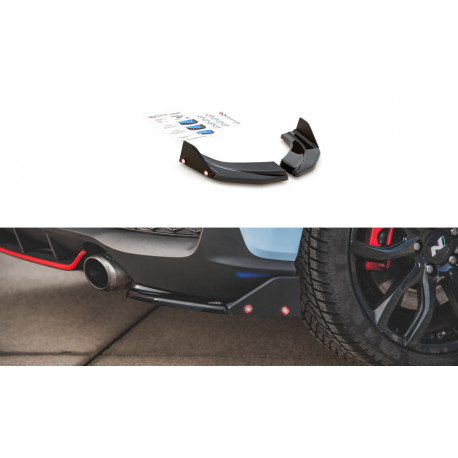 Body kit e accessori visivi Splitter laterali posteriori V.6 + Alette Hyundai I30 N Mk3 Hatchback | race-shop.it