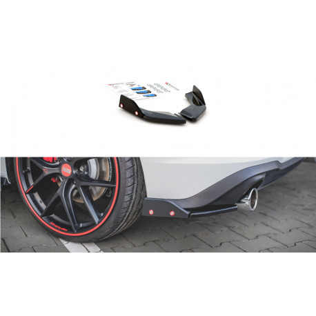 Body kit e accessori visivi Splitter laterali posteriori V.2 + Alette Volkswagen Golf 8 GTI | race-shop.it