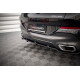 Body kit e accessori visivi MAXTON DESIGN splitter posteriore centrale per BMW X6 M-Pack G06 (con barre verticali), nero lucido, V2 | race-shop.it