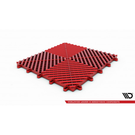 Tende di servizio e coperture Pavimentazione modulare MAXTON (1x1m), rosso | race-shop.it