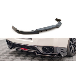 Splitter posteriore centrale + Alette per Nissan GTR R35 Facelift