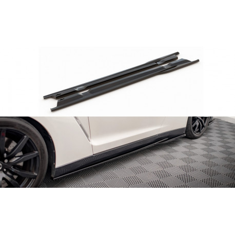 Body kit e accessori visivi Diffusori minigonne laterali Nissan GTR R35 Facelift | race-shop.it