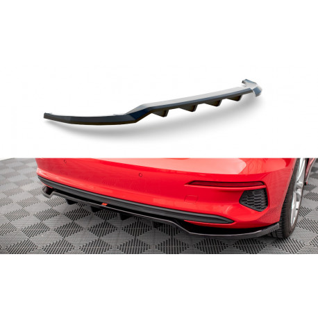 Body kit e accessori visivi Splitter posteriore centrale (con strisce verticali) Audi A3 Sportback 8Y | race-shop.it