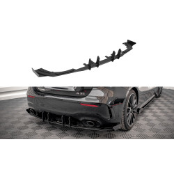 MAXTON DESIGN Street Pro diffusore posteriore + alette per Mercedes A35 AMG Hatchback Aero Pack W177, nero