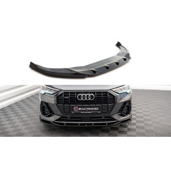 MAXTON DESIGN splitter anteriore per Audi Q3 S-Line F3, nero lucido, V1
