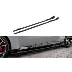 MAXTON DESIGN diffusori minigonne + alette per BMW 2 Coupe M-Pack / M240i G42, nero lucido, V2