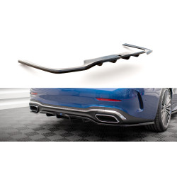 MAXTON DESIGN splitter posteriore centrale per Mercedes-Benz C AMG-Line W206 (con barre verticali), nero lucido