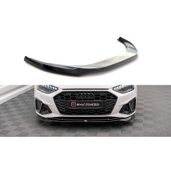 MAXTON DESIGN splitter anteriore per Audi A4 S-Line / S4 B9 Facelift, nero lucido, V2