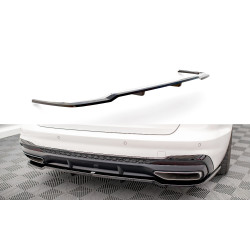 MAXTON DESIGN splitter posteriore centrale per Audi A4 S-Line B9 Facelift (con barre verticali), nero lucido