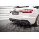 Body kit e accessori visivi MAXTON DESIGN splitter posteriore centrale per Audi A4 S-Line B9 Facelift (con barre verticali), nero lucido | race-shop.it