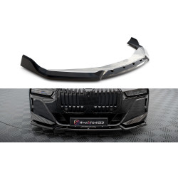 MAXTON DESIGN splitter anteriore per BMW 7 M-Pack / M760e G70, nero lucido, V2