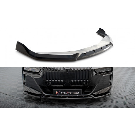 Body kit e accessori visivi MAXTON DESIGN splitter anteriore per BMW 7 M-Pack / M760e G70, nero lucido, V2 | race-shop.it