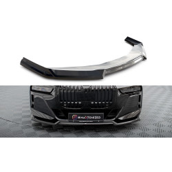 MAXTON DESIGN splitter anteriore per BMW 7 M-Pack / M760e G70, nero lucido, V3
