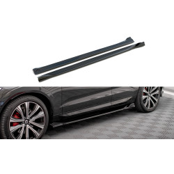 MAXTON DESIGN diffusori minigonne per Volvo XC60 R-Design Mk2 Facelift, nero lucido