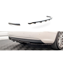 MAXTON DESIGN splitter posteriore centrale per Audi A5 Coupe 8T Facelift (con barre verticali), nero lucido