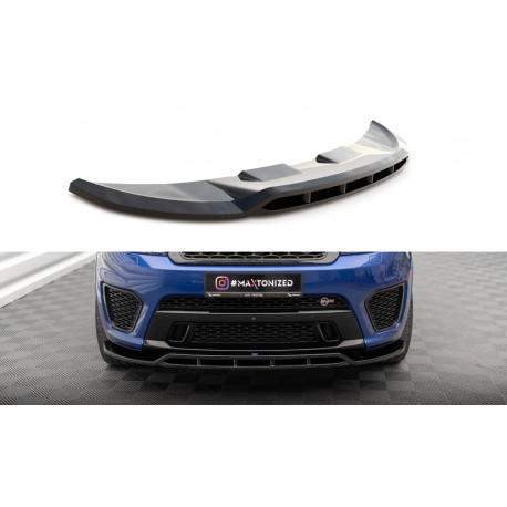 Body kit e accessori visivi MAXTON DESIGN splitter anteriore per Range Rover Sport SVR Mk2, nero lucido, V2 | race-shop.it