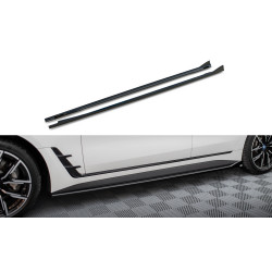 MAXTON DESIGN diffusori minigonne per BMW i4 M-Pack G26, nero lucido, V1