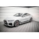 Body kit e accessori visivi MAXTON DESIGN diffusori minigonne per BMW i4 M-Pack G26, nero lucido, V2 | race-shop.it