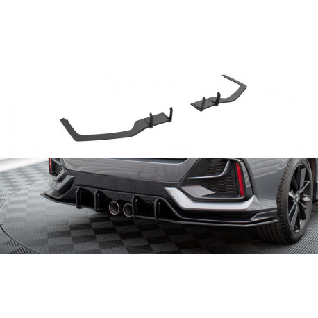 Body kit e accessori visivi Street Pro Splitter laterali posteriori Honda Civic Sport Mk 10 Facelift | race-shop.it