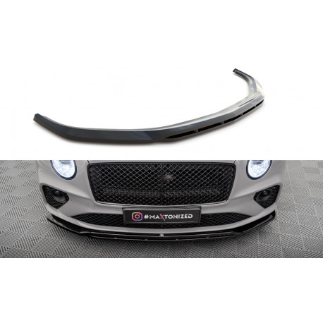 Body kit e accessori visivi MAXTON DESIGN splitter anteriore per Bentley Continental GT Mk3, nero lucido | race-shop.it