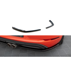 MAXTON DESIGN splitter laterali posteriori per Porsche 718 Cayman 982c, nero lucido