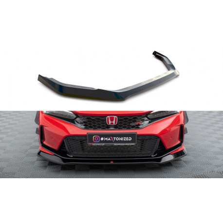Body kit e accessori visivi MAXTON DESIGN splitter anteriore per Honda Civic Type-R Mk 11, nero lucido, V1 | race-shop.it