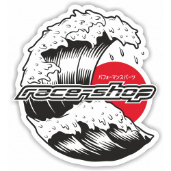 Sticker race-shop Japan Wave