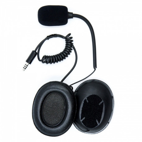 Adattatori e Accessori ZERONOISE cuffia con microfono con padiglioni (per casco aperto) | race-shop.it
