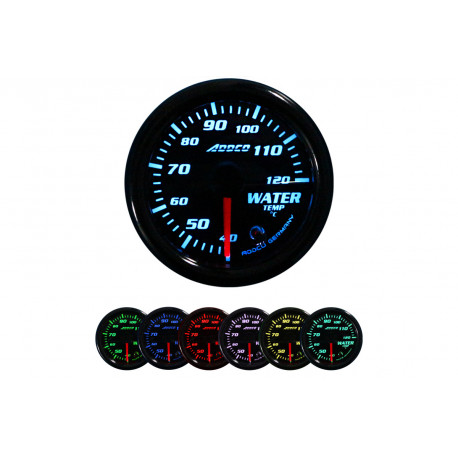 Strumentazione ADDCO 52mm, 7 colori Racing gauge ADDCO, water temperature, 7 colors | race-shop.it