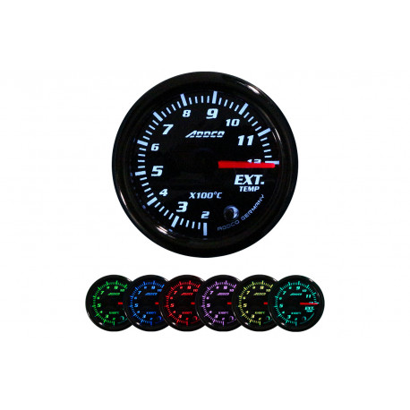 Strumentazione ADDCO 52mm, 7 colori Racing gauge ADDCO, exhaust gas temperature, 7 colors | race-shop.it