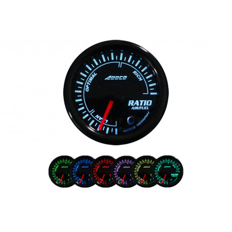 Strumentazione ADDCO 52mm, 7 colori Racing gauge ADDCO, A/F ratio, 7 colors | race-shop.it