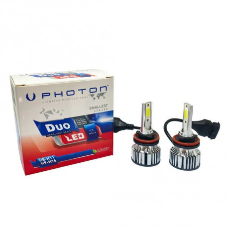 Lampadine e luci allo xeno PHOTON DUO SERIES H8/H9/H11/H16 Lampade LED 12-24V / PGJ19 6000Lm (2 pezzi) | race-shop.it