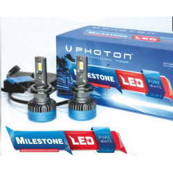 PHOTON MILESTONE H8/H9/H11/H16 Lampade LED 12-24V 35W PGJ19 (2 pezzi)