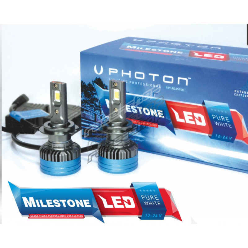 PHOTON MILESTONE H1 Lampade LED 12-24V 35W P14.5s (2 pezzi)
