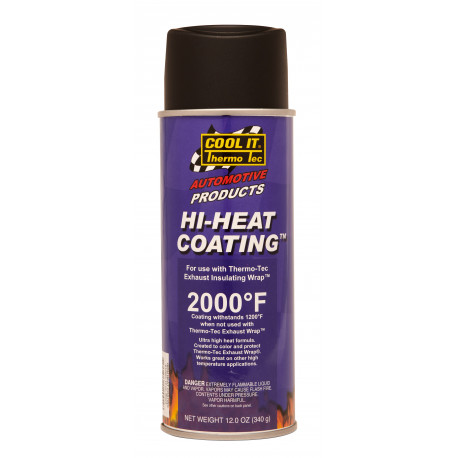 Rivestimento Hi-Heats Spray impregnante e protettivo per i nastri termoisolanti Thermotec, nero | race-shop.it