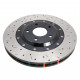 Dischi freno DBA DBA 5000 series Forato & scanalato 2 pezzi Black Hat DBA5010BLKXS (2 pezzi) | race-shop.it