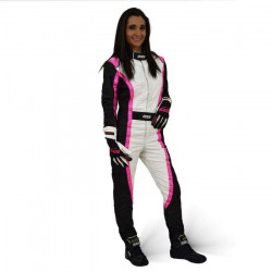 Tuta da corsa omologata FIA RRS EVO Victory, rosa/bianco